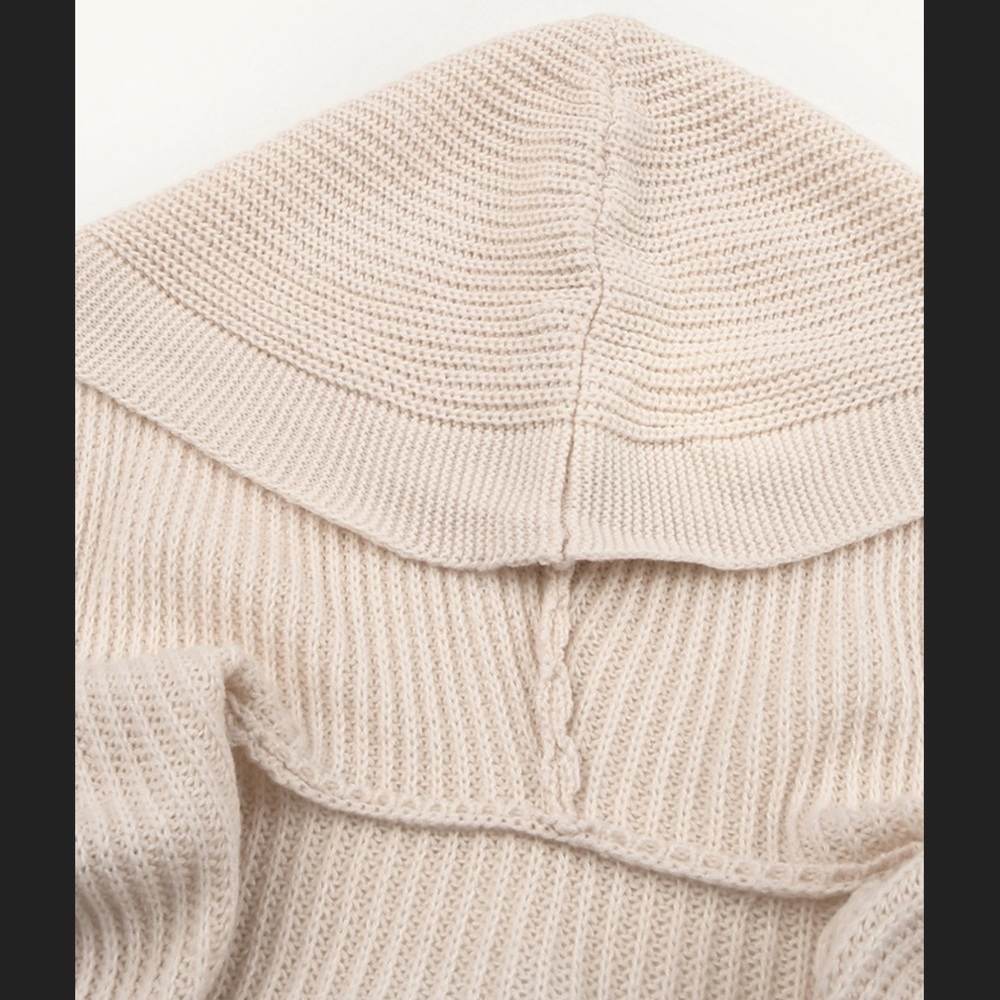 1 Left! 🎉 Beige Hooded Long Open Front Cardigan - Picture 4 of 10